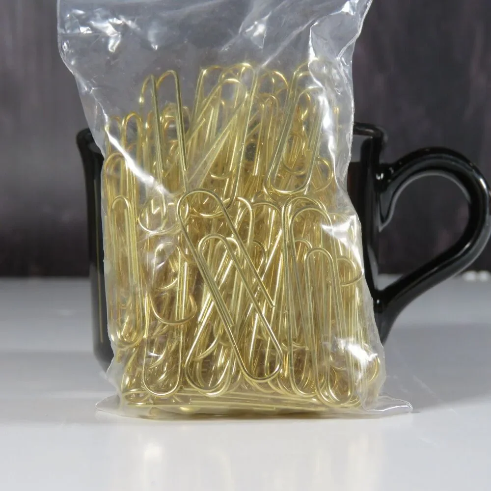 Kodak Photo Co. Paper Clip Holder Small Mug Cup Gold Black RARE Advertisement